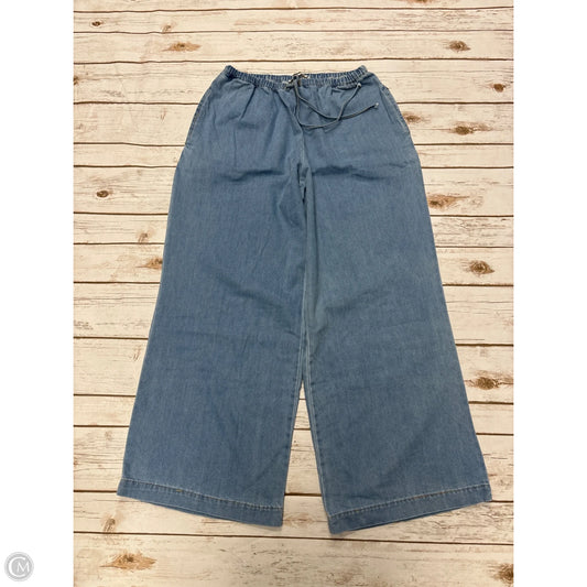 Pants Wide Leg By Clothes Mentor In Blue Denim, Size: L