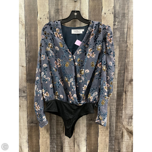 Bodysuit By Cme In Floral Print, Size: L