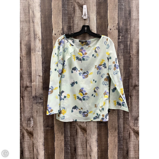 Top Long Sleeve By Banana Republic In Green, Size: S