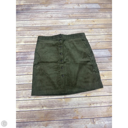 Skirt Mini & Short By Talbots In Green, Size: 12