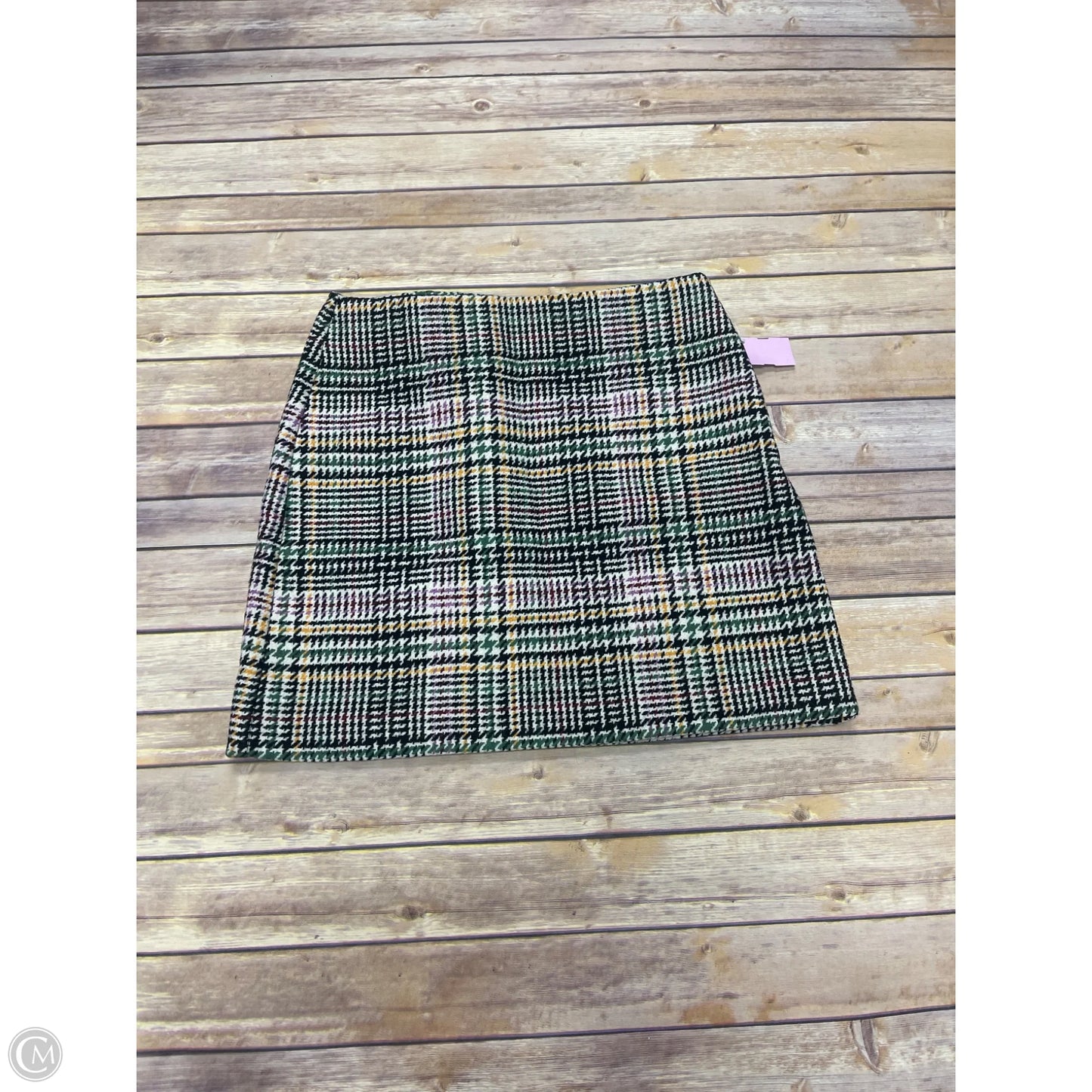 Skirt Mini & Short By Loft In Plaid Pattern, Size: 8