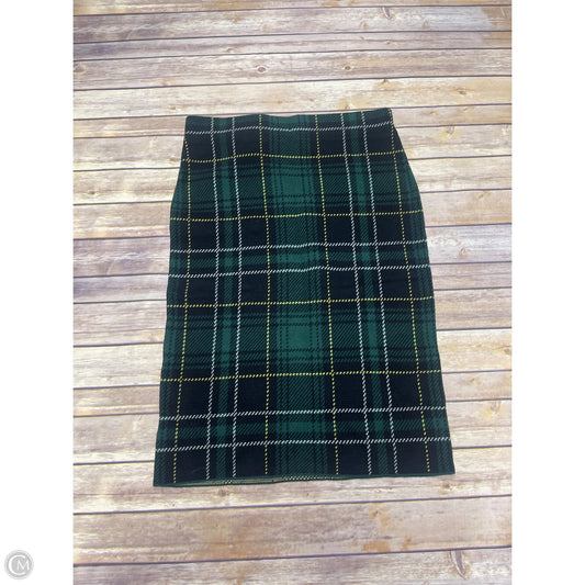 Skirt Midi By Ann Taylor In Plaid Pattern, Size: L