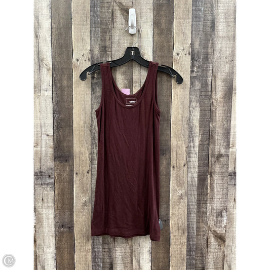 Top Sleeveless By Sonoma In Maroon, Size: Xs