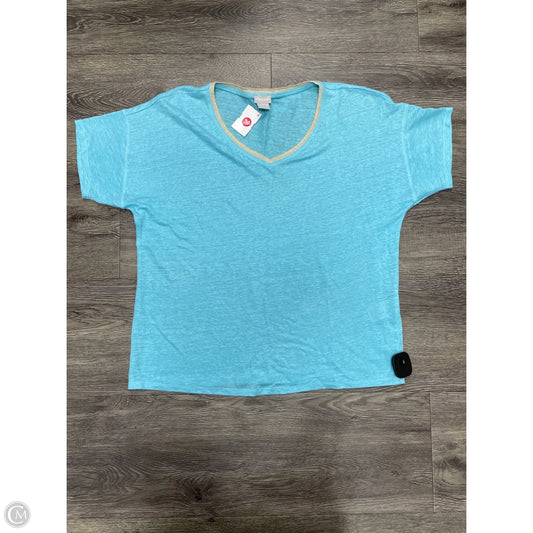 Top Short Sleeve By Chicos In Blue, Size: M