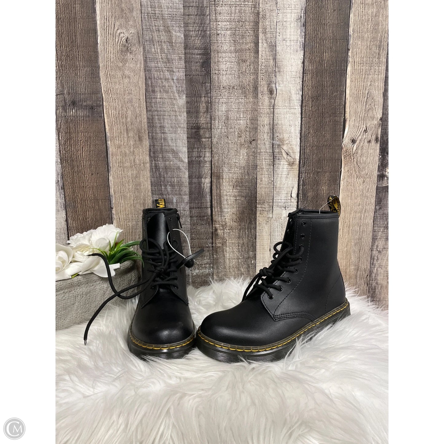 Boots Combat By Dr Martens In Black, Size: 7