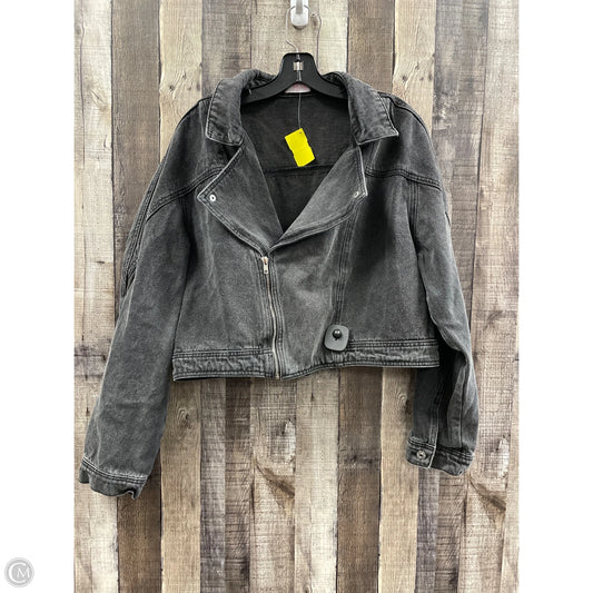 Jacket Denim By Pink Lily In Black, Size: L