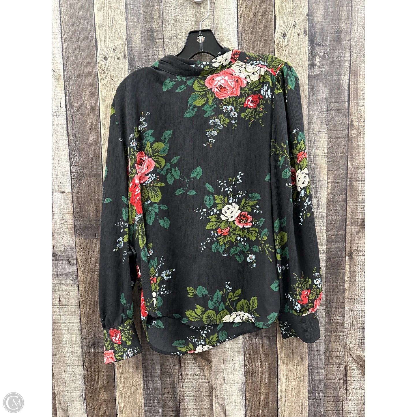 Top Long Sleeve By Loft In Floral Print, Size: M