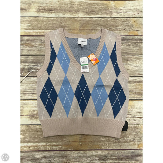 Vest Sweater By Pink Rose In Multi-colored, Size: L