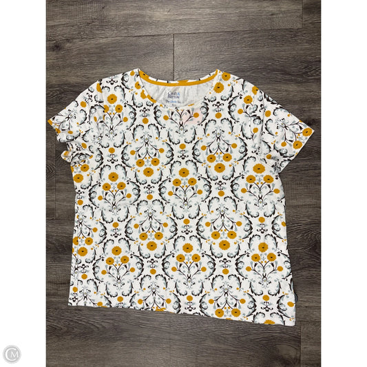 Top Short Sleeve By Croft And Barrow In Multi-colored, Size: Xl
