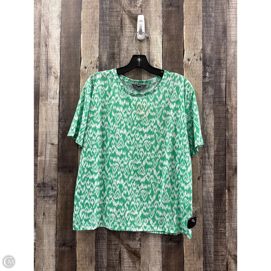 Top Short Sleeve By Cmf In Multi-colored, Size: L