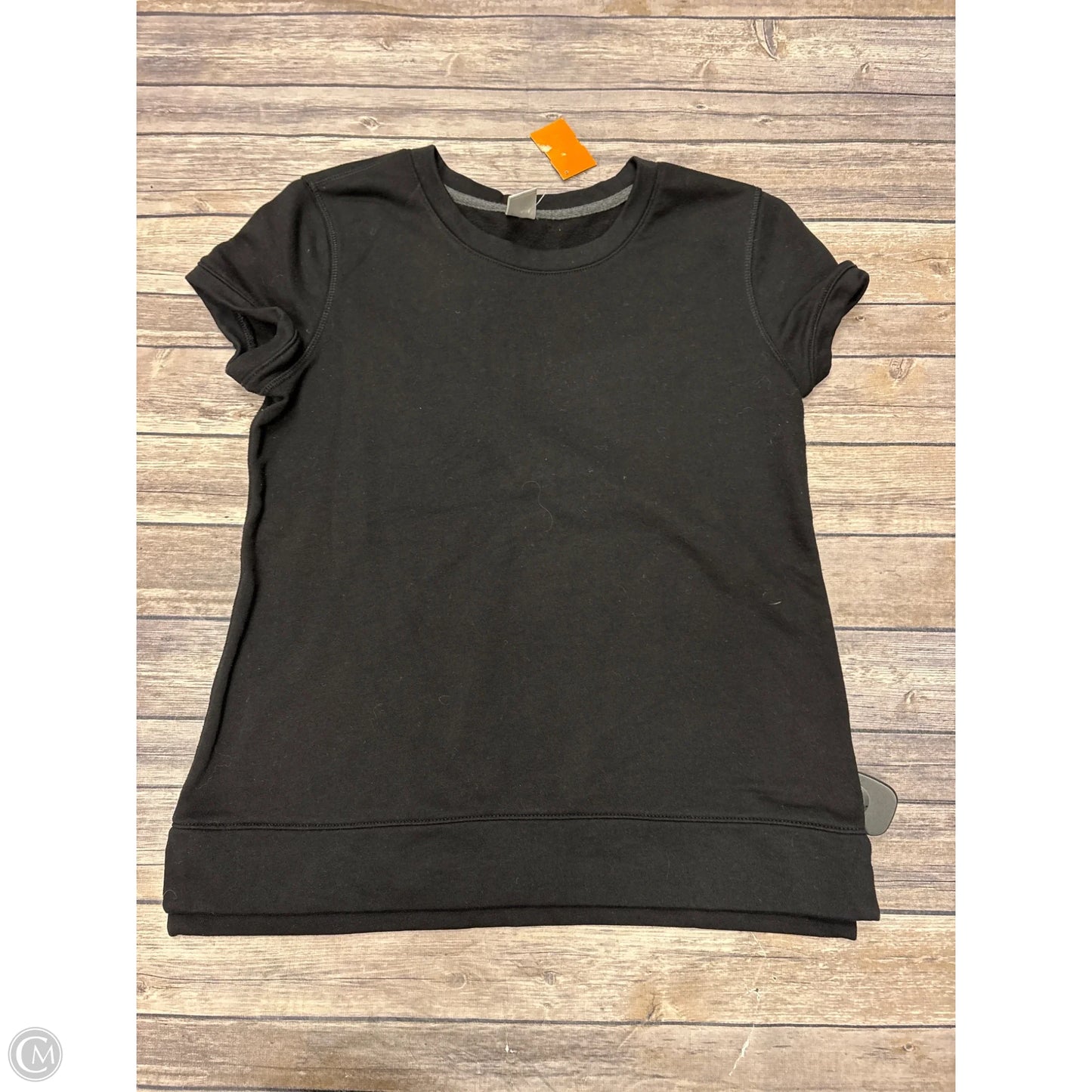 Athletic Top Short Sleeve By Old Navy In Black, Size: S