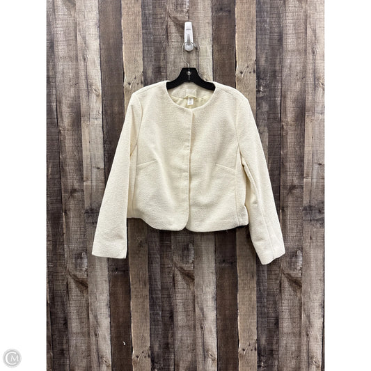 Blazer By H&m In Ivory, Size: L