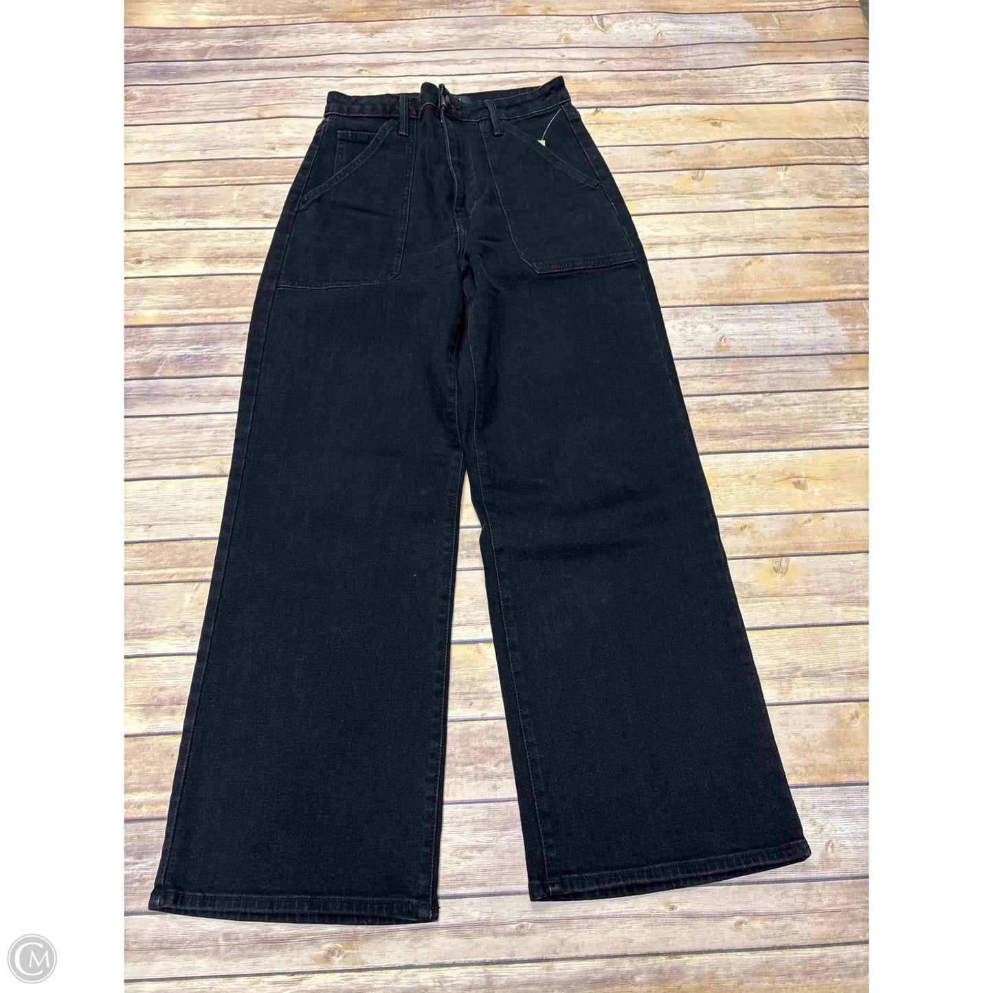 Jeans Wide Leg By Just Black In Black, Size: 6