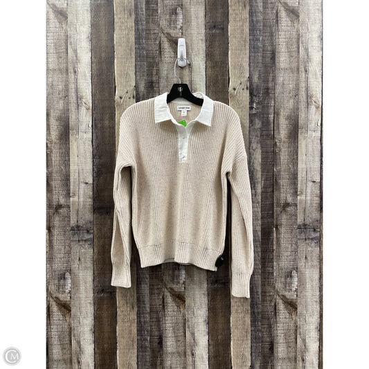 Sweater By Lands End In Tan, Size: Xs