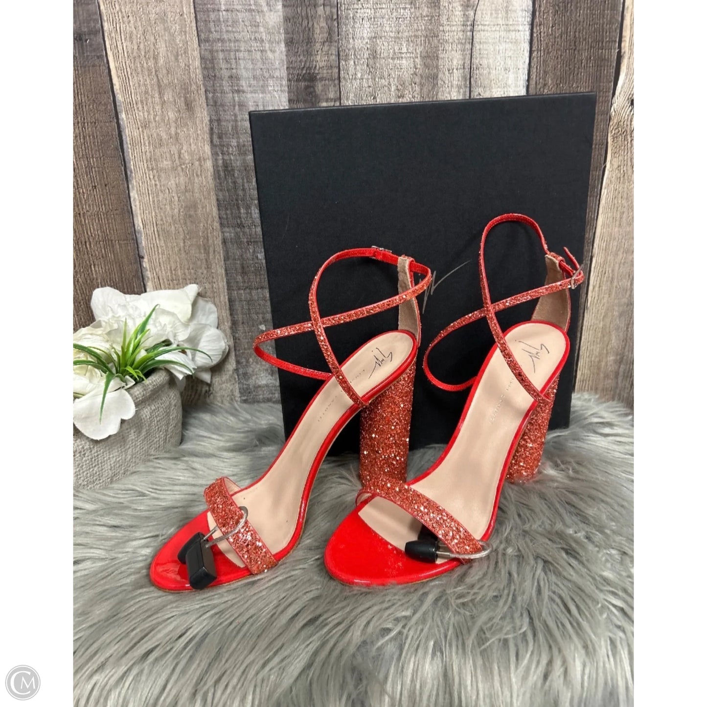 Sandals Designer By Giuseppe Zanotti In Red, Size: 11