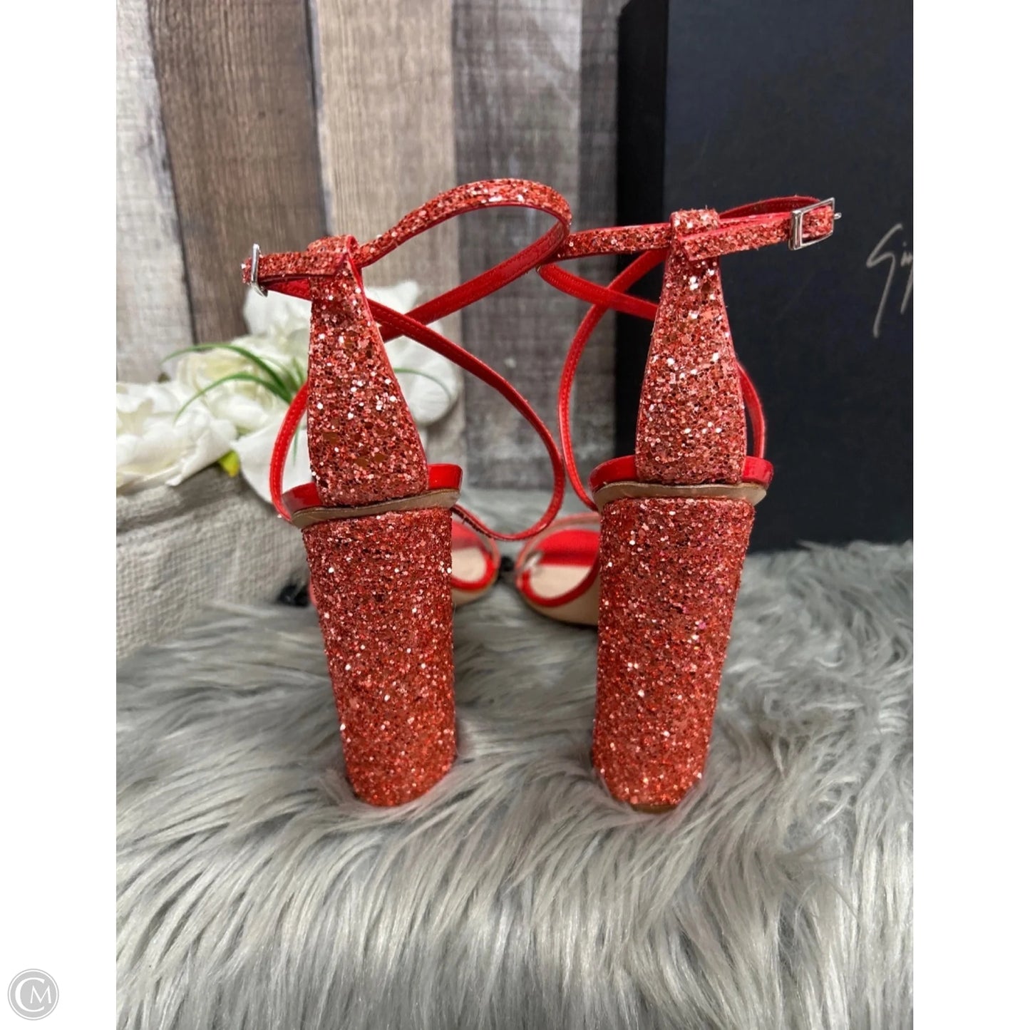 Sandals Designer By Giuseppe Zanotti In Red, Size: 11