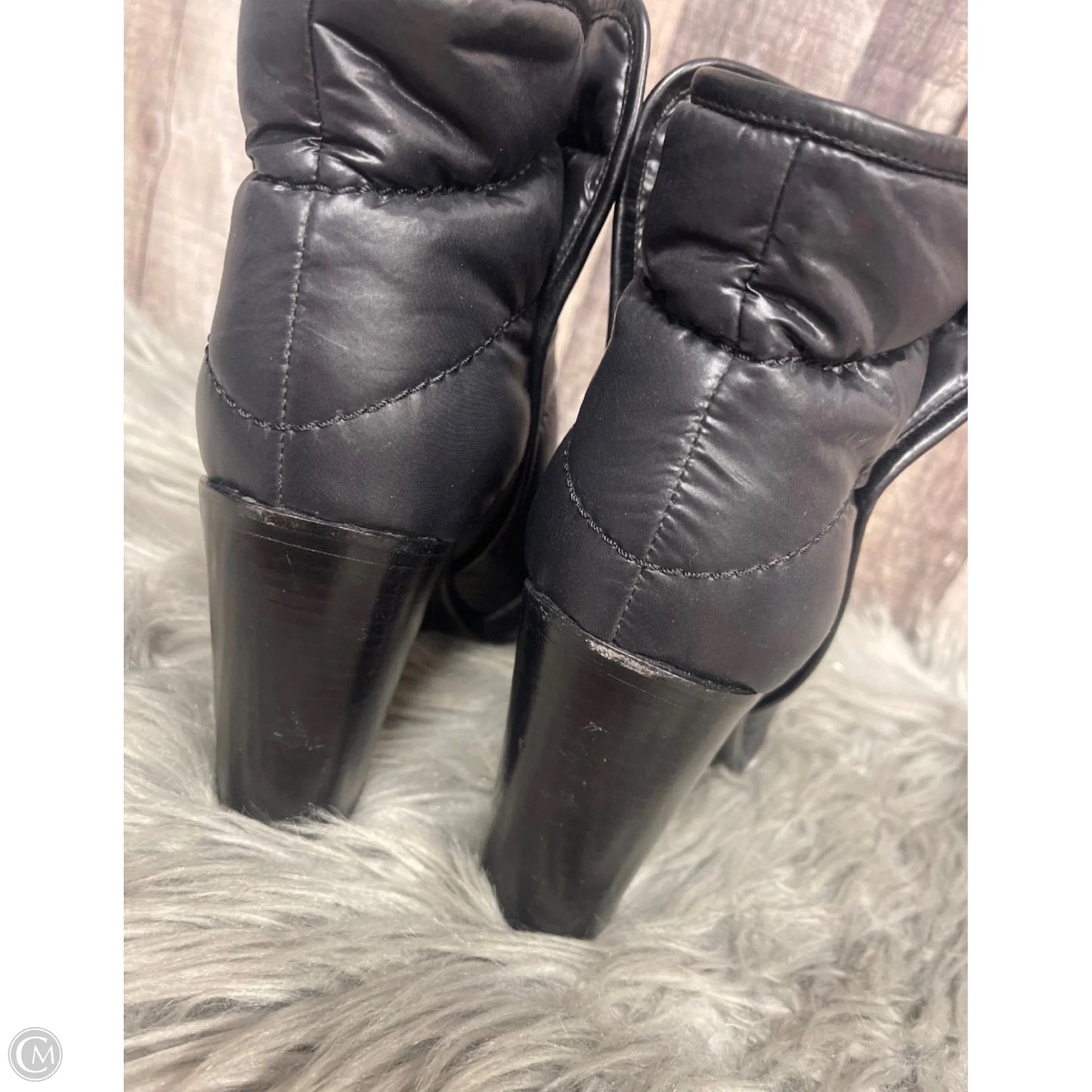 Boots Luxury Designer By Chanel In Black, Size: 6