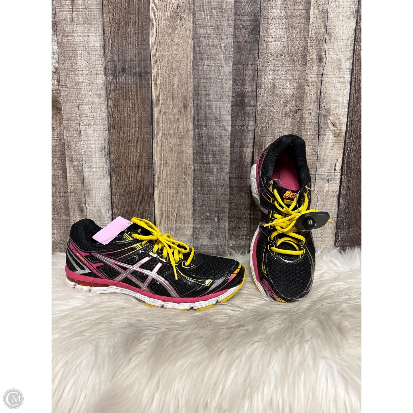 Shoes Athletic By Asics In Black & Pink, Size: 9.5