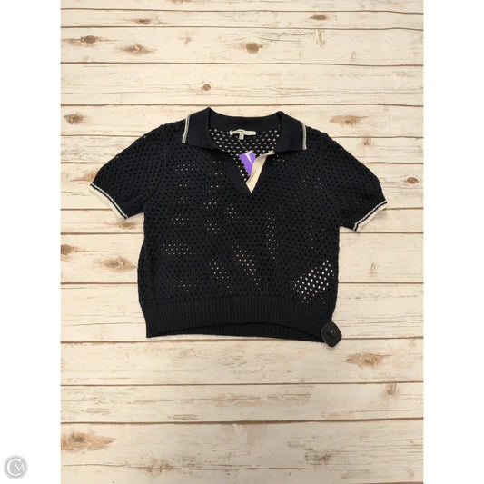 Top Short Sleeve By Cme In Navy, Size: M
