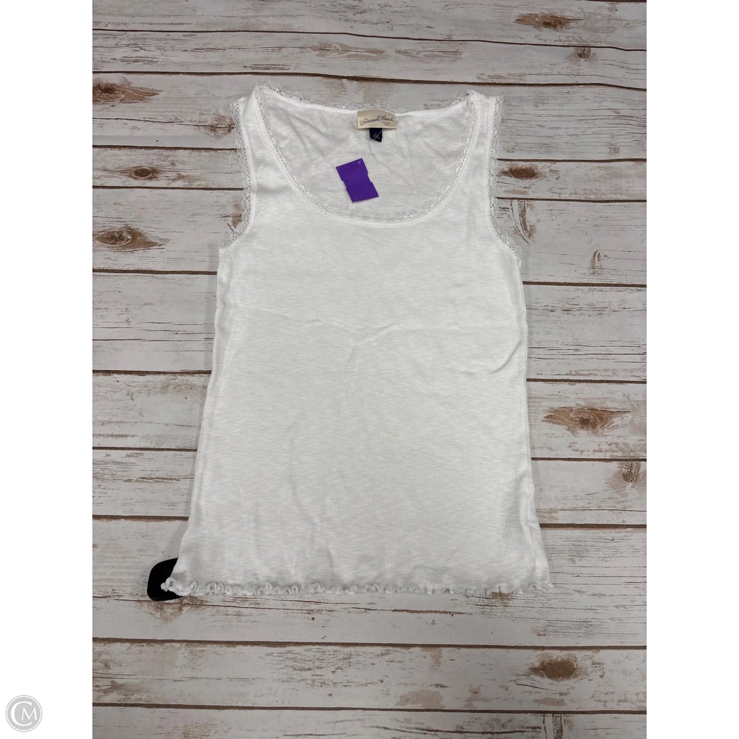Top Sleeveless Basic By Universal Thread In White, Size: L