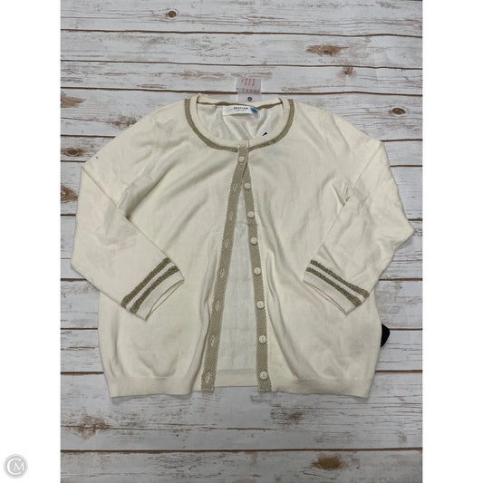 Sweater Cardigan By Sparrow In Cream, Size: L