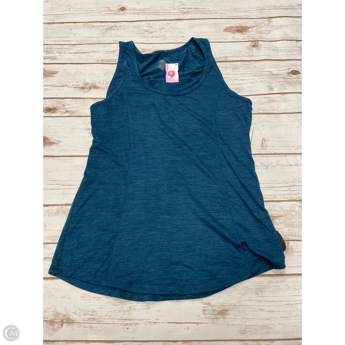 Athletic Tank Top By Gaiam In Teal, Size: L
