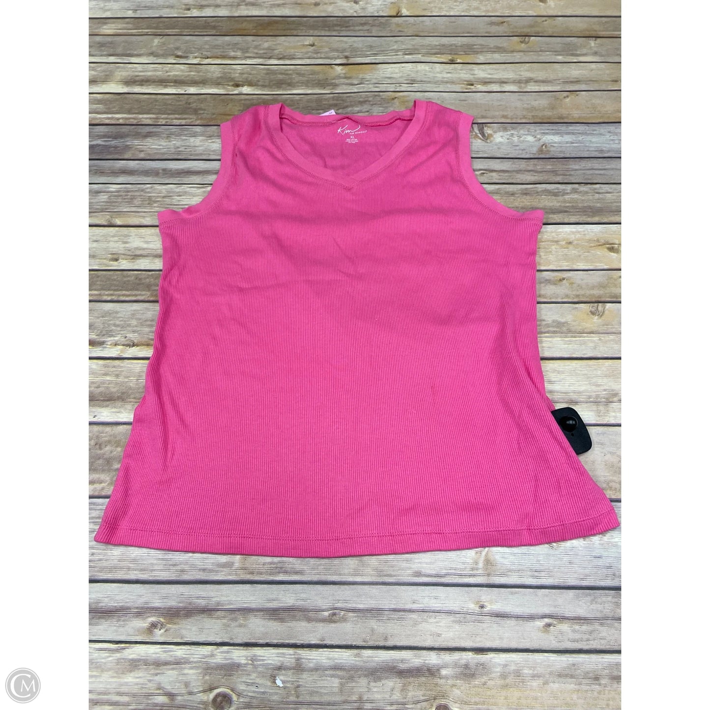Top Sleeveless Basic By Kim Rogers In Pink, Size: Xl