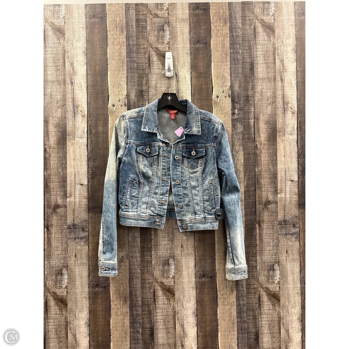 Jacket Denim By Arizona In Blue Denim, Size: M