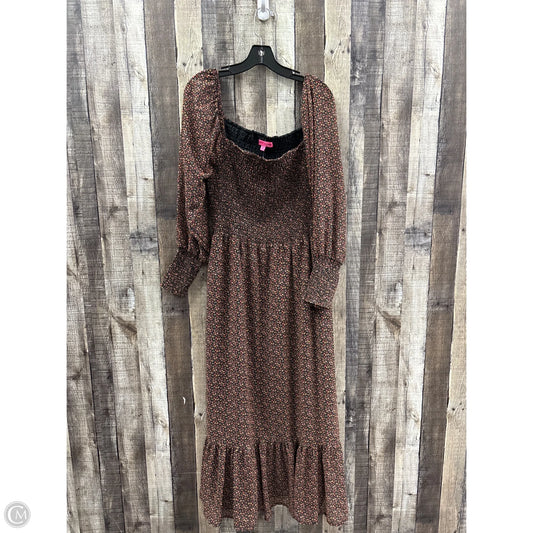 Dress Casual Maxi By Betsey Johnson In Floral Print, Size: Xl