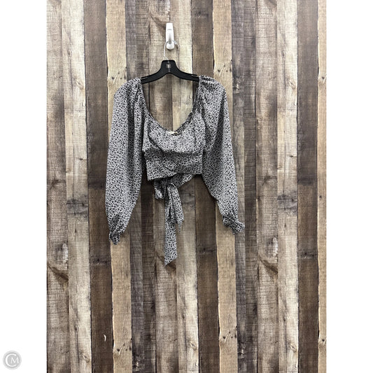 Top Long Sleeve By Altard State In Black & White, Size: L