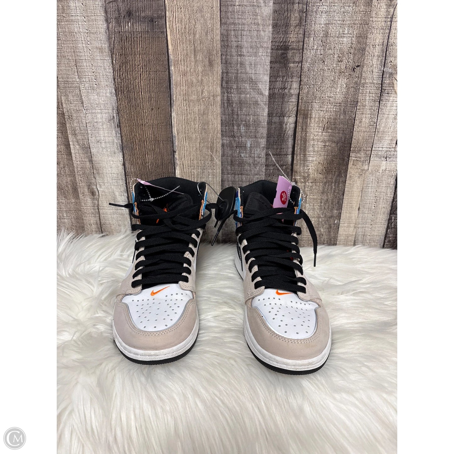 Shoes Luxury Designer By Jordan In Blue, Size: 9.5