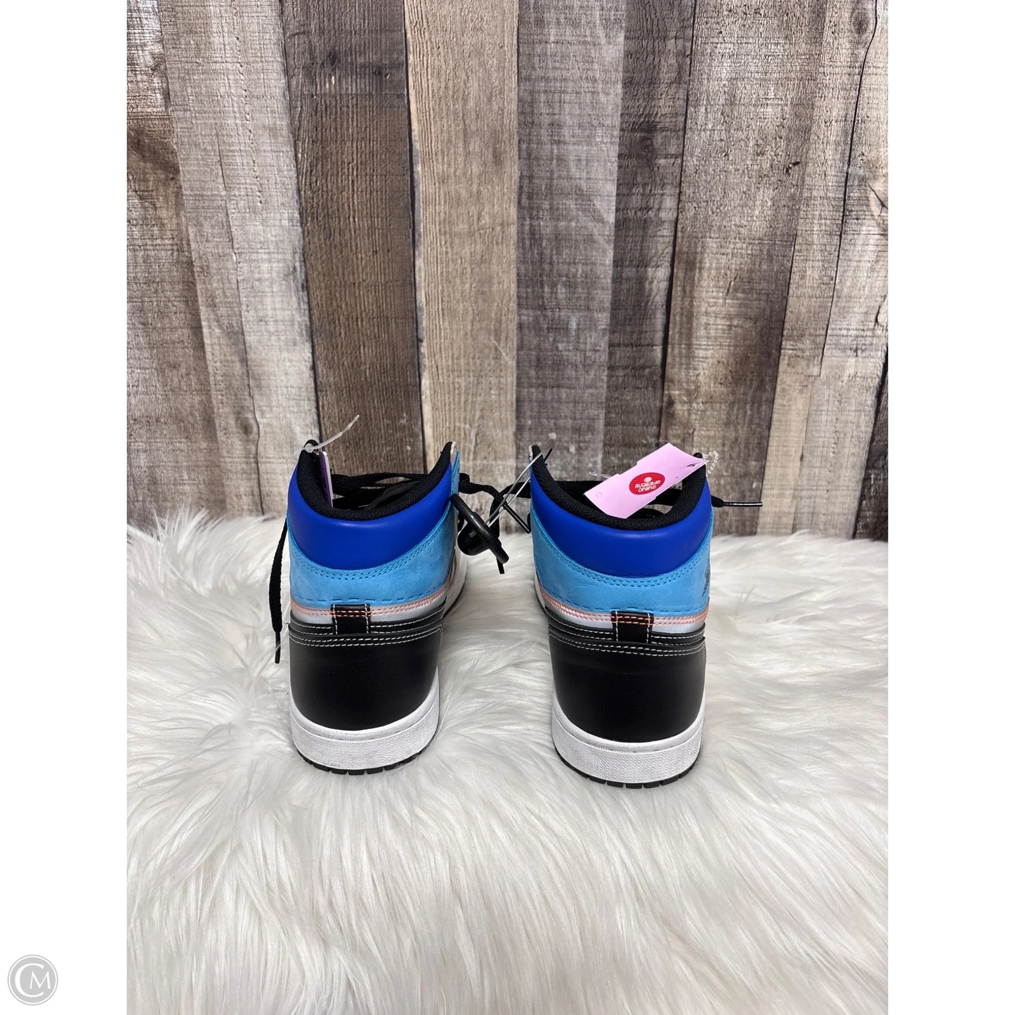 Shoes Luxury Designer By Jordan In Blue, Size: 9.5