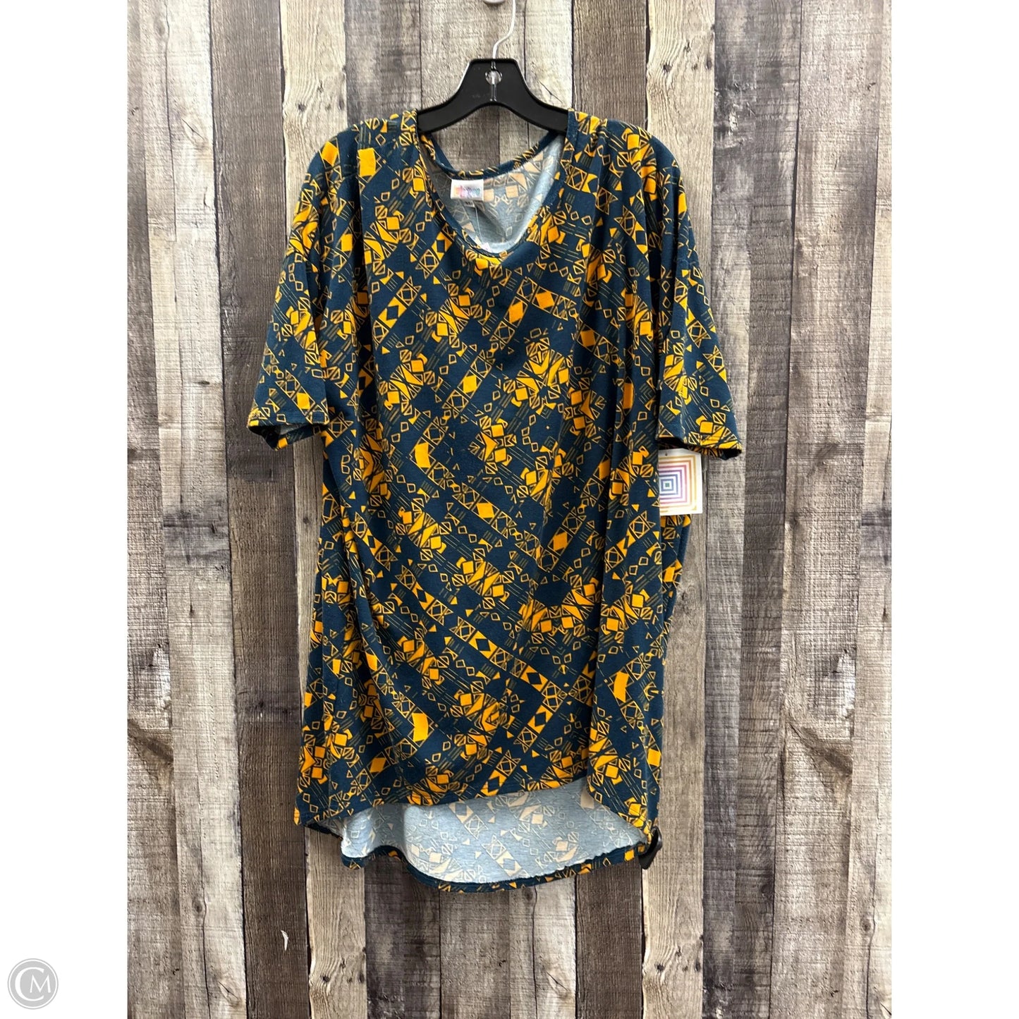 Tunic Short Sleeve By Lularoe In Navy, Size: Xl