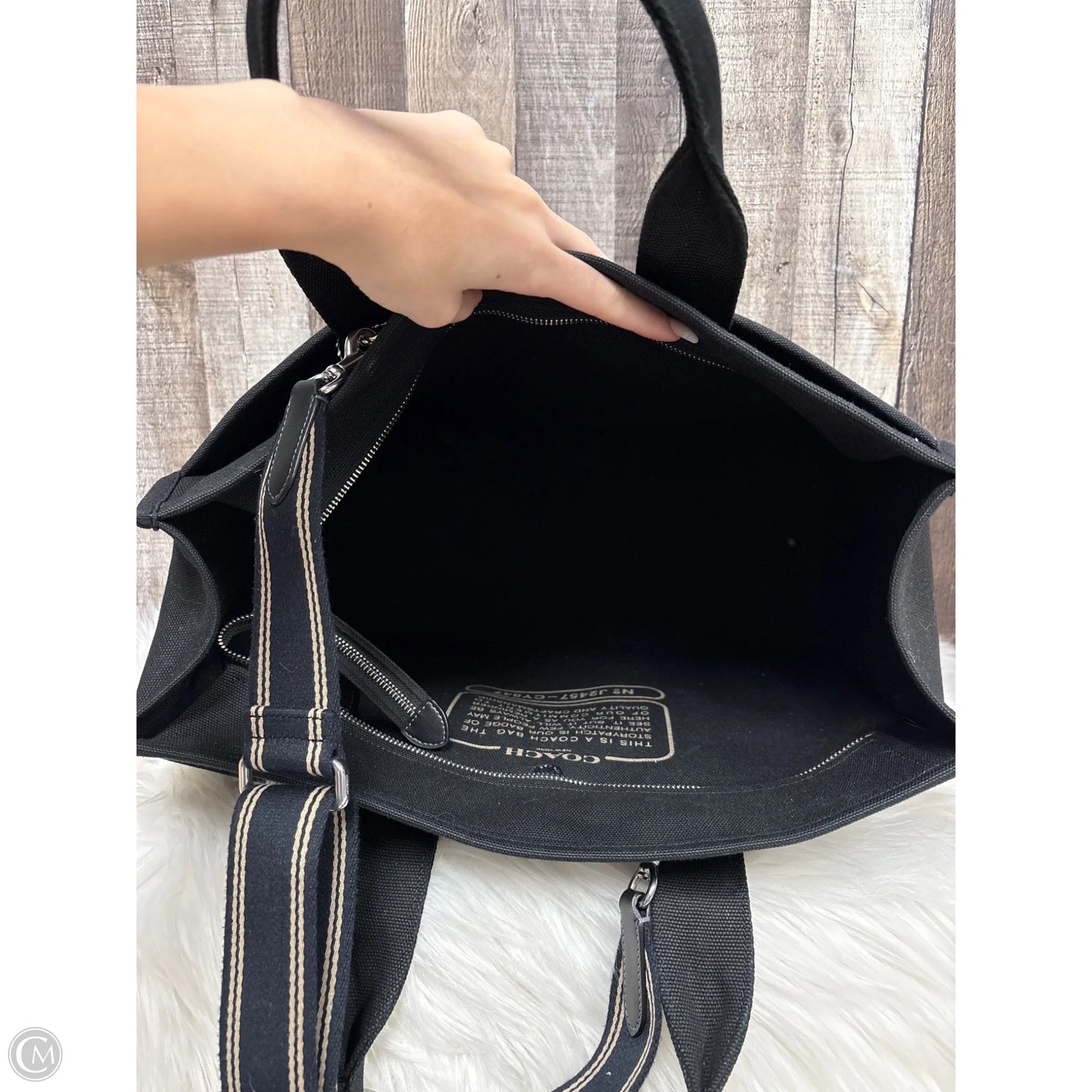 Tote Designer By Coach, Size: Large