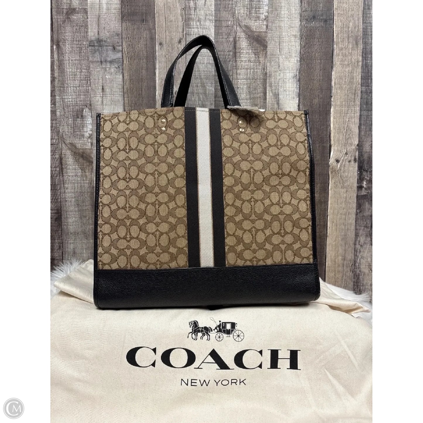 Tote Designer By Coach, Size: Large