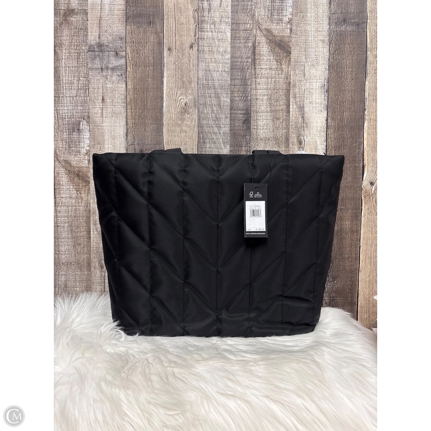 Tote Designer By Karl Lagerfeld, Size: Large
