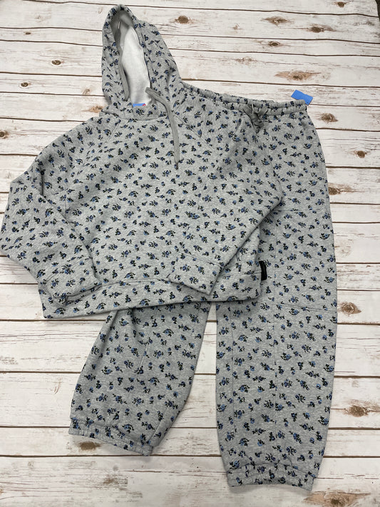 Pants Set 2pc By Pink Lily In Floral Print, Size: L