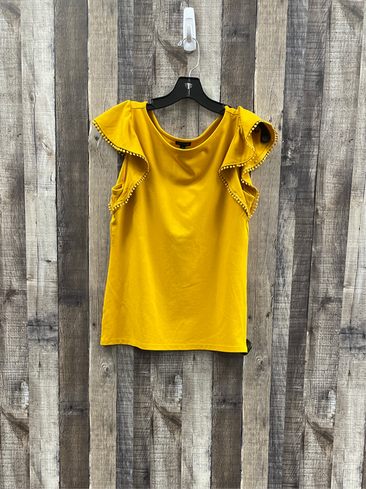 Top Short Sleeve By Ann Taylor In Yellow, Size: Xs