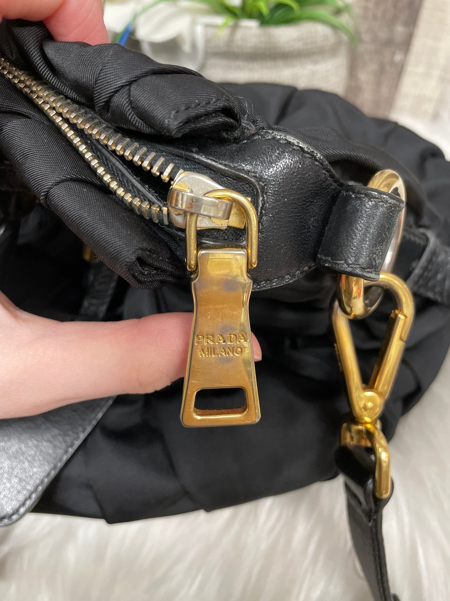 Crossbody Luxury Designer By Prada, Size: Medium