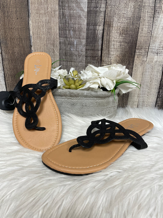 Sandals Flats By Cme In Black, Size: 8