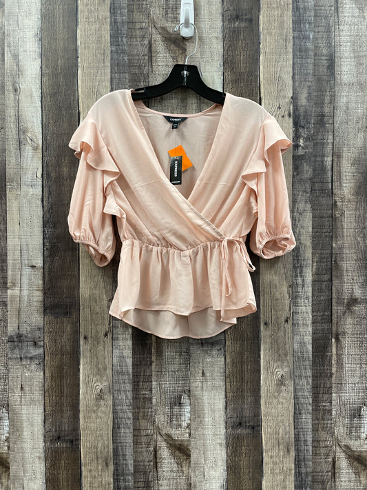 Blouse Short Sleeve By Express  Size: Xs