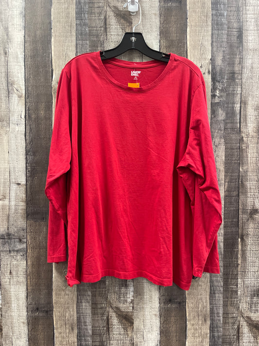 Top Long Sleeve Basic By Lands End  Size: 2x